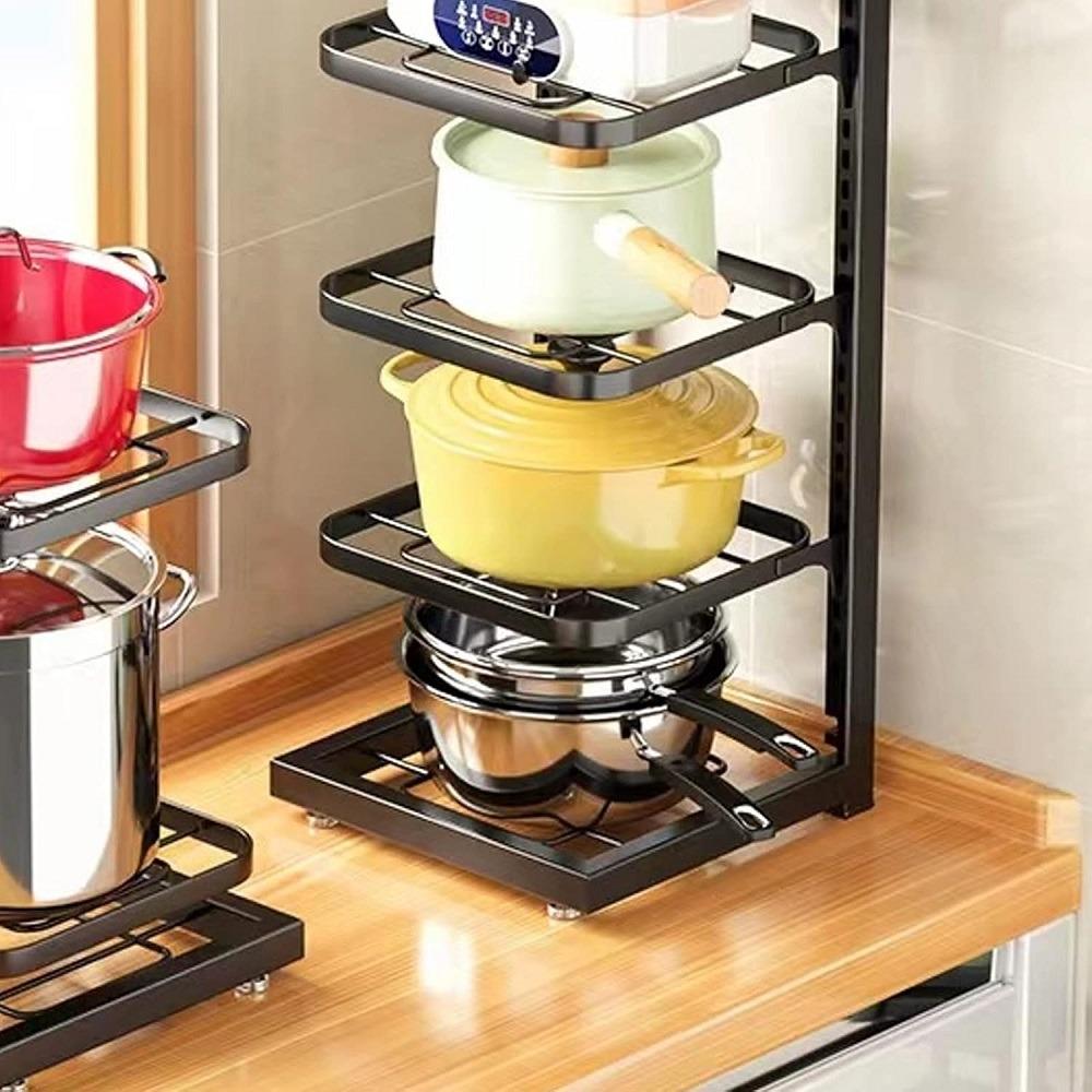 Полиця-органайзер кухонний під каструлі R94694 53х22х26 см - фото 5 Полиця-органайзер кухонний під каструлі R94694 53х22х26 см - фото 5