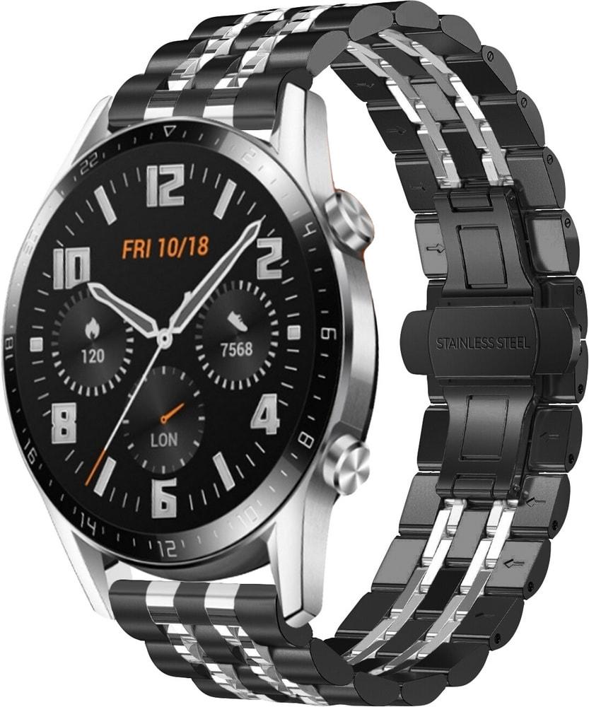 Браслет металлический Spinye Line для Huawei Watch GT 2 46 мм Black Silver (28971-03)