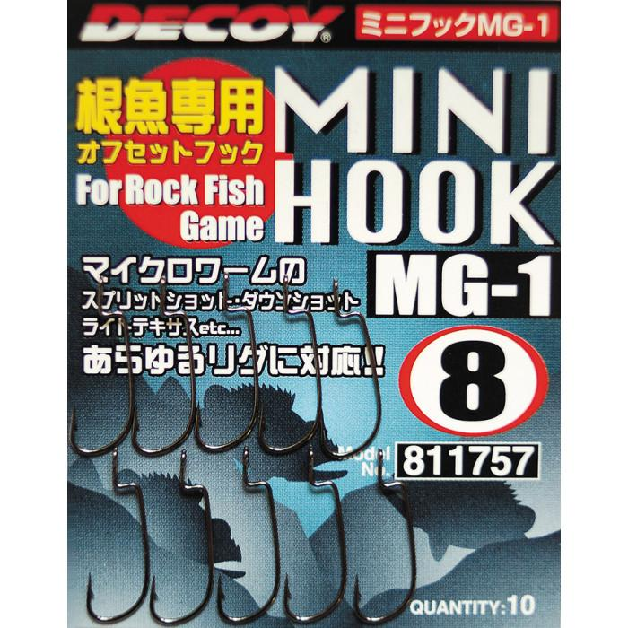 Крючки Decoy Mini Hook MG-1 №8 10 шт. (1013-1562.00.17) - фото 1