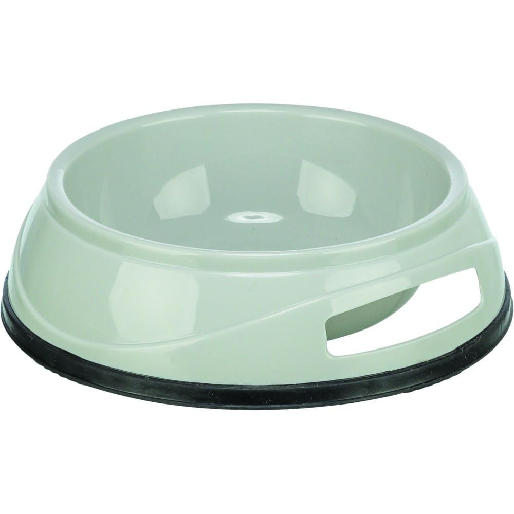 Миска Trixie для собак на резиновой основе пластиковая 500 мл 16 см Серый (4047974249512_1)