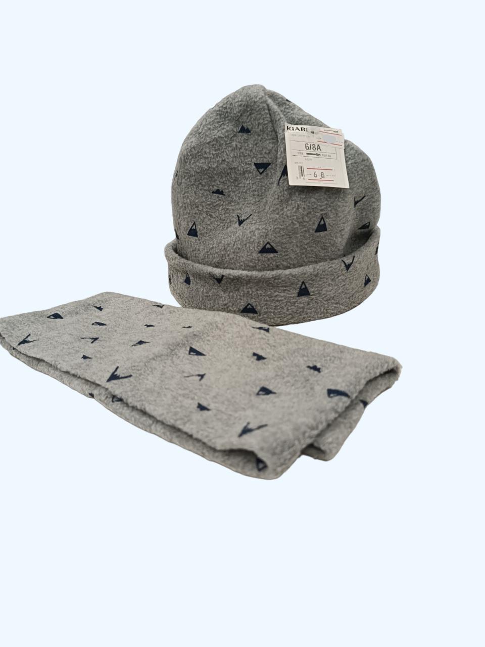 Комплект дитячий шапка і хомут для хлопчика Kiabi 54-56 см Сірий (0439) - фото 2