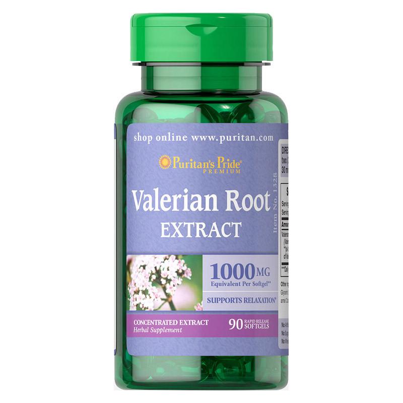 Корінь валеріани Puritan's Pride Valerian Root Extract 1000 мг 90 капс. (08854-01)