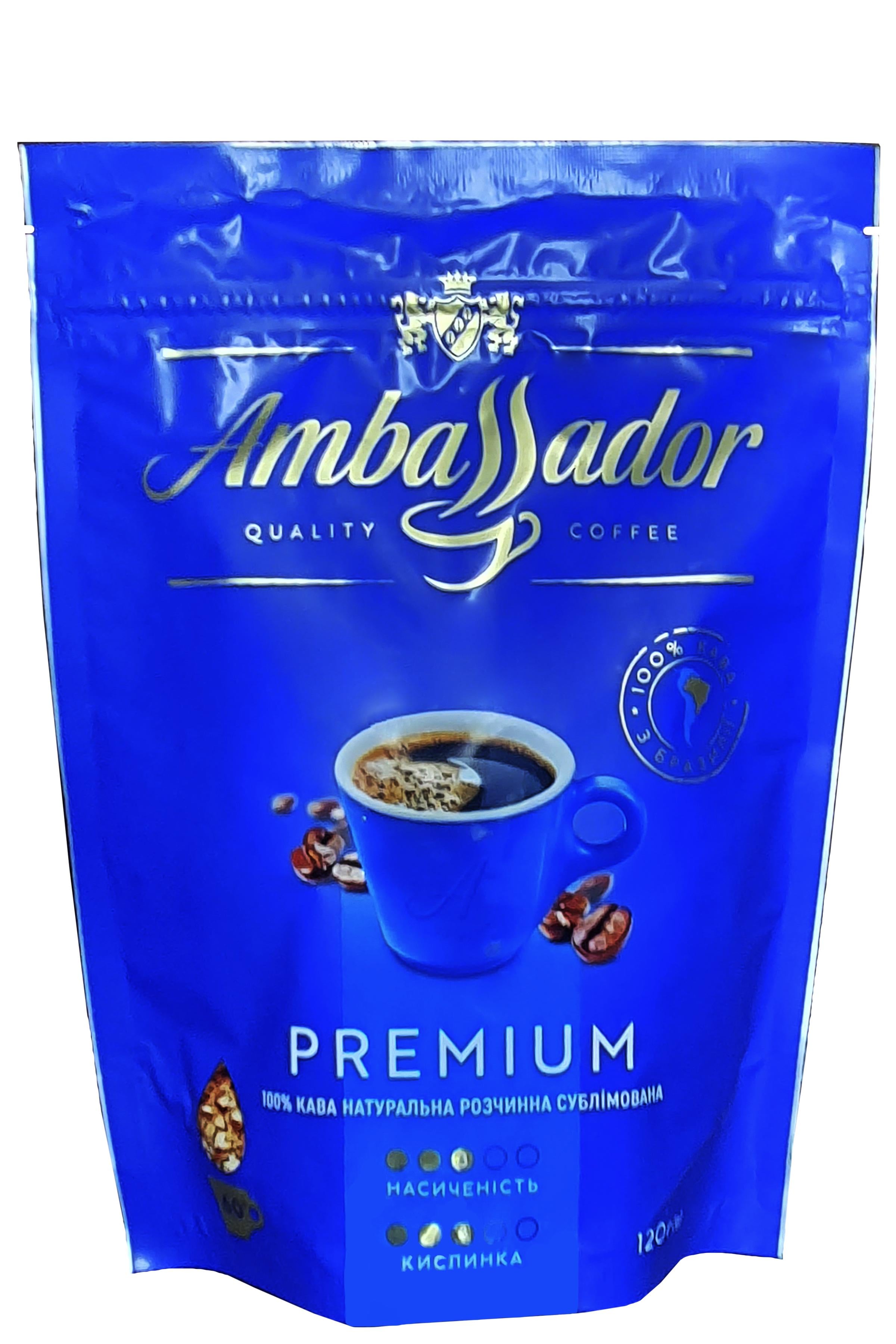 Кава Ambassador Преміум розчинна 120 г (57194)