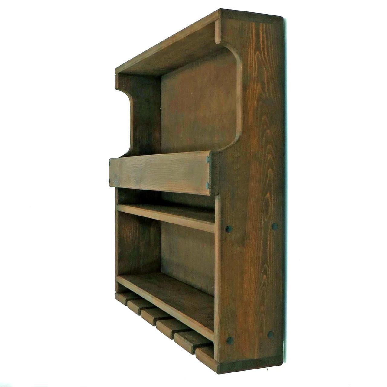 Полка для вина настенная из дерева Цуруга Кортадо (ПНК-006437)