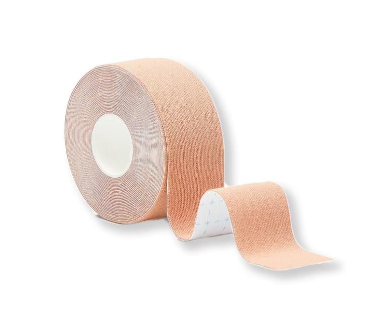 Тейп кінезіологічний для обличчя і пальців рук гіпоалергенний моток 5 м x 2,5 см Бежевий (R9442) Тейп кінезіологічний для обличчя і пальців рук гіпоалергенний моток 5 м x 2,5 см Бежевий (R9442)