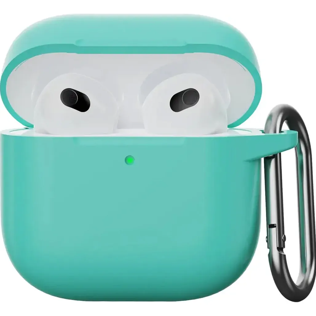 Чехол для наушников Silicone Case for AirPods 4 Mint Green