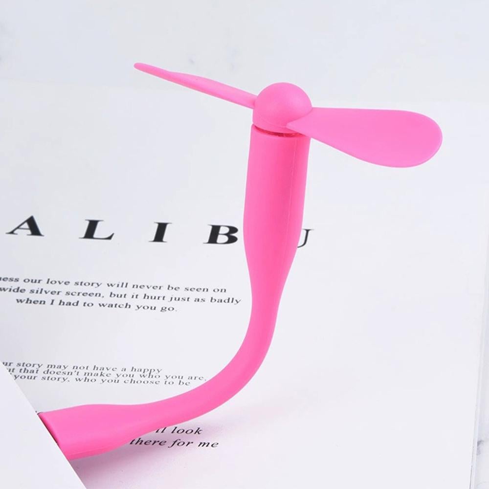 Вентилятор для повербанков и ноутбуков Розовый - фото 3