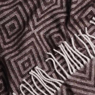 Плед ромб 140x200 см Темно-Коричневый - фото 2 Плед ромб 140x200 см Темно-Коричневый - фото 2