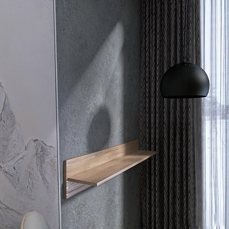 Полочка настенная Лайт ПЛН-1 800х220х282 мм Сонома (11135) - фото 6 Полочка настенная Лайт ПЛН-1 800х220х282 мм Сонома (11135) - фото 6