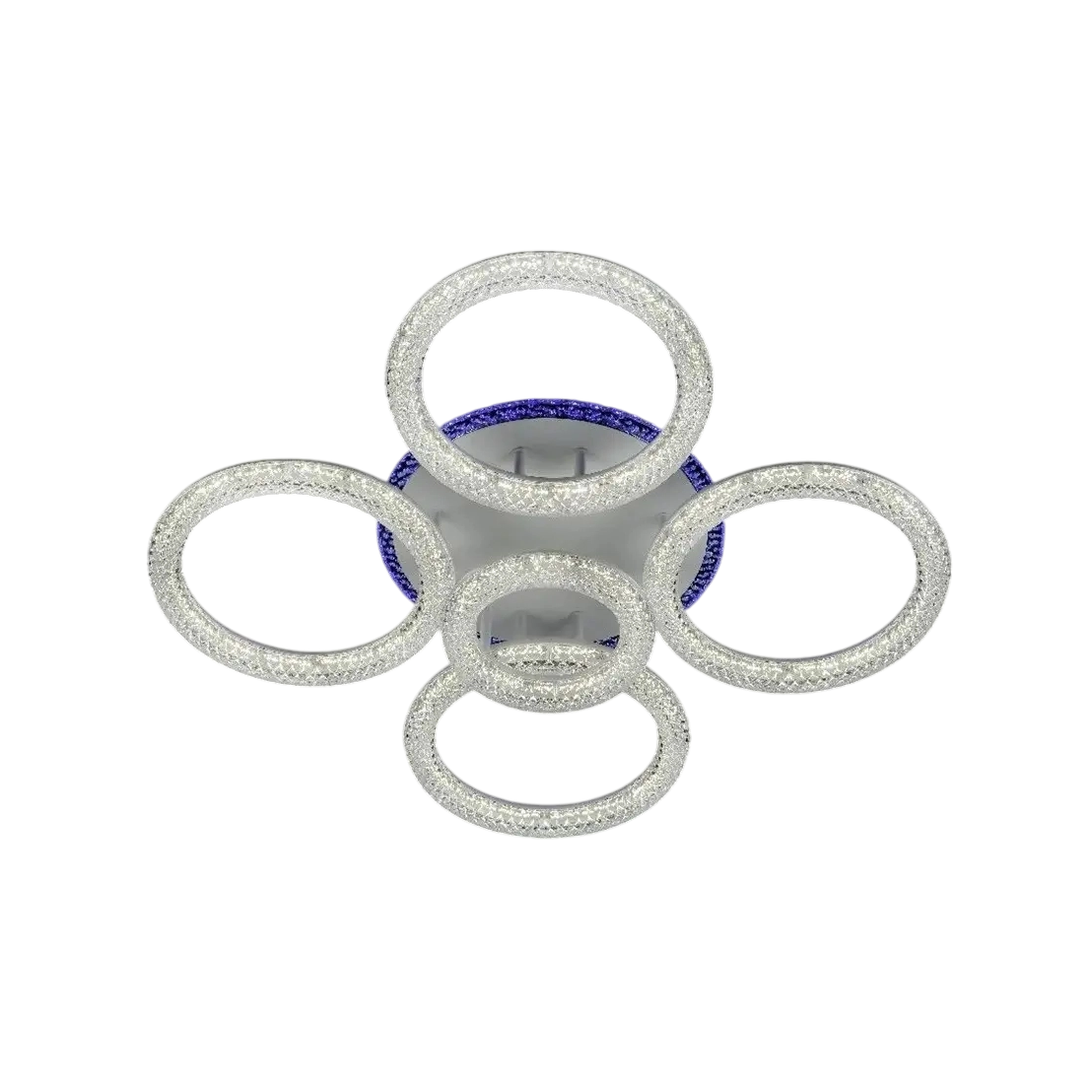 Люстра светодиодная Svet 166W с подсветкой корпуса 3000-6000К Белый (SC-3622/4+1C WH+PK/BU/PL)