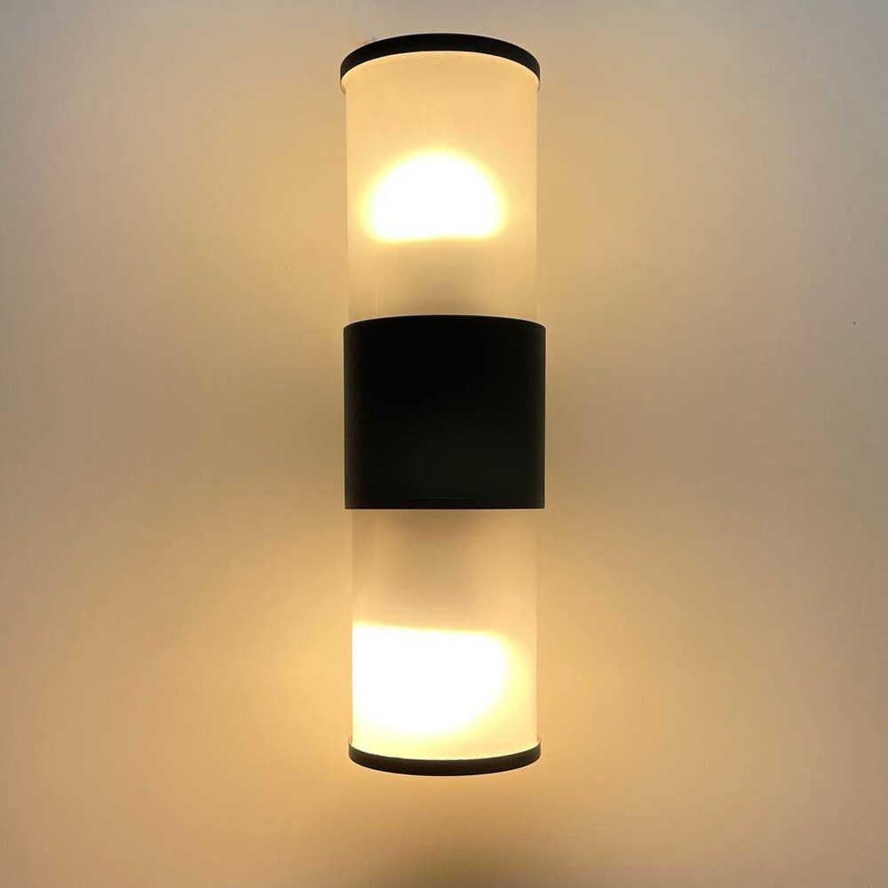 Светильник фасадный Violux CORSO-2D 2х40Вт E27 IP44 Черный (26064609)