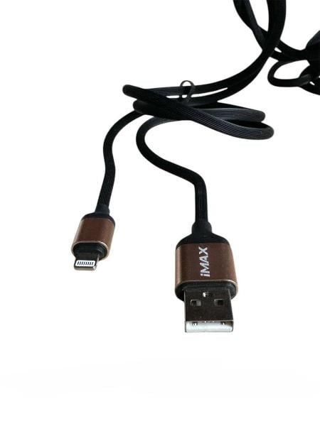 Кабель USB 3.0 на Lightning 3.4A iMax 2 м Black (26210680) - фото 4 Кабель USB 3.0 на Lightning 3.4A iMax 2 м Black (26210680) - фото 4