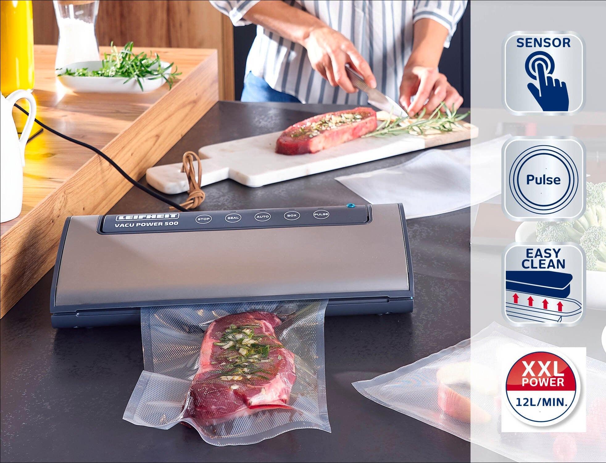 Упаковщик вакуумный для герметизации продуктов Leifheit Vacu Power 500 - фото 2 Упаковщик вакуумный для герметизации продуктов Leifheit Vacu Power 500 - фото 2