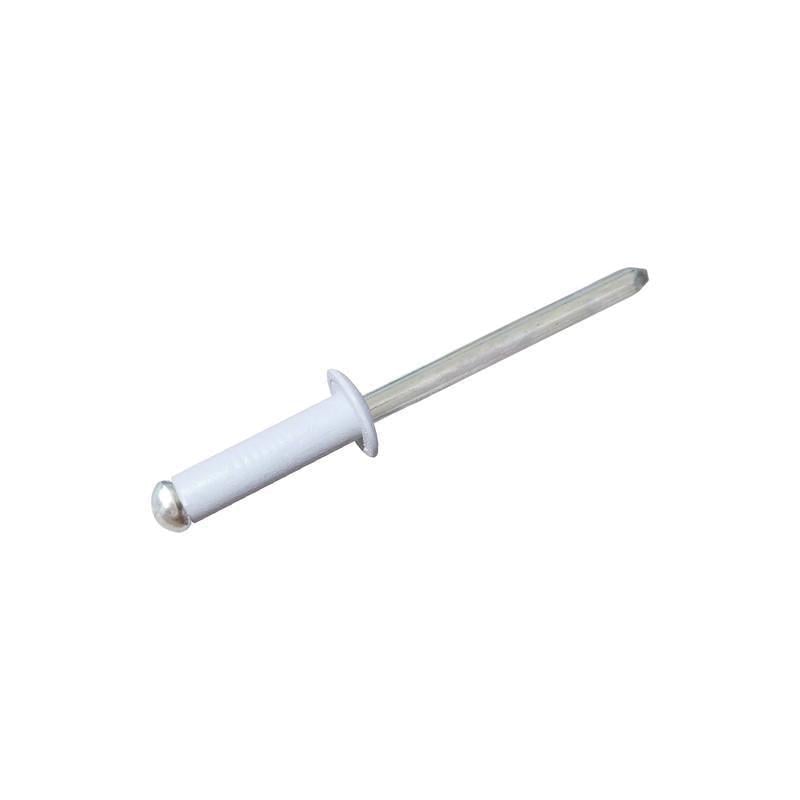 Заклепка Rivettop RF ISO15977 4х12 мм RAL9010 прижим 6-7 мм алюминий/сталь плоская головка 100 шт. (97RAL0000974012AB0)