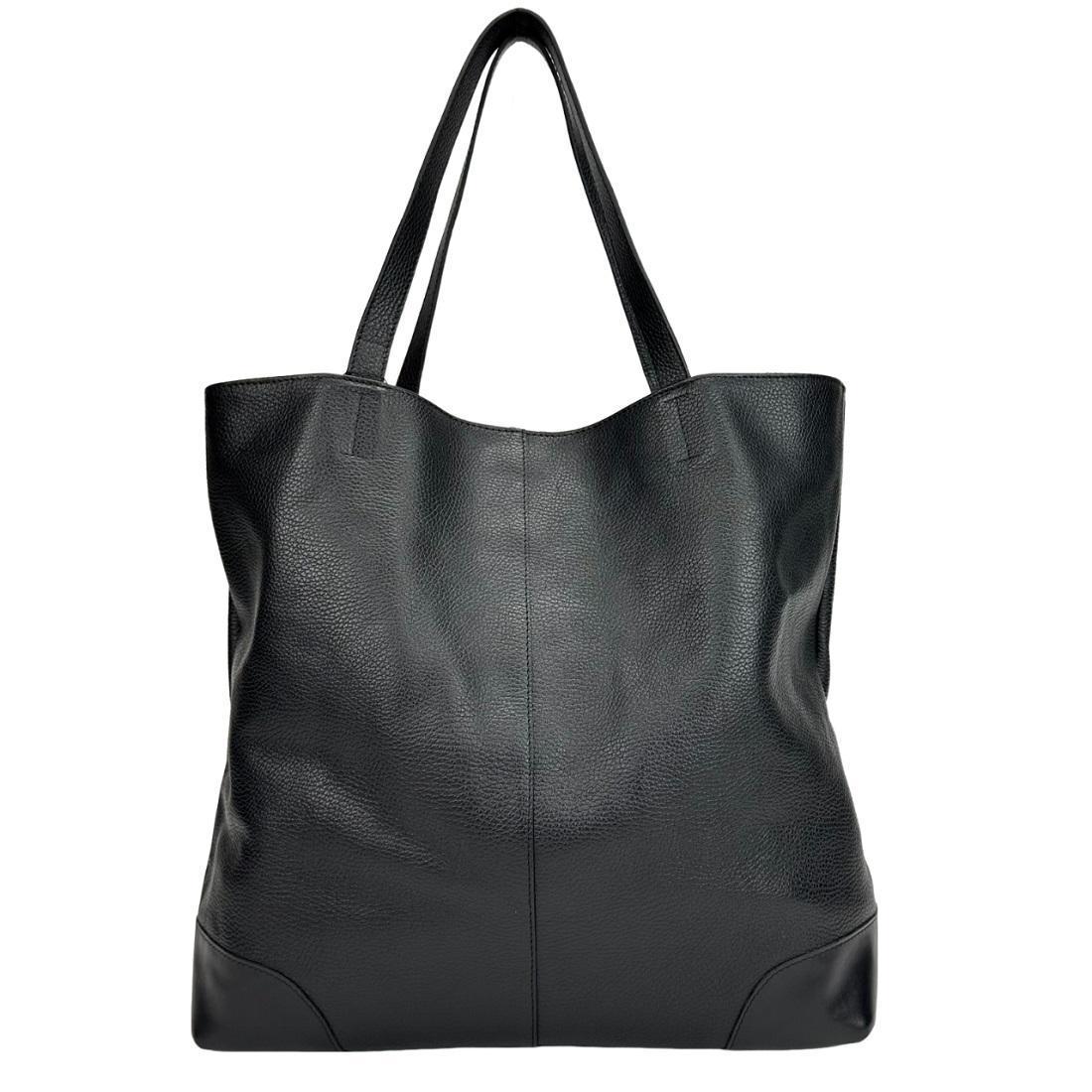 Жіноча сумка-шопер шкіряна Klari CH-013A-FL Чорний (2656558973)