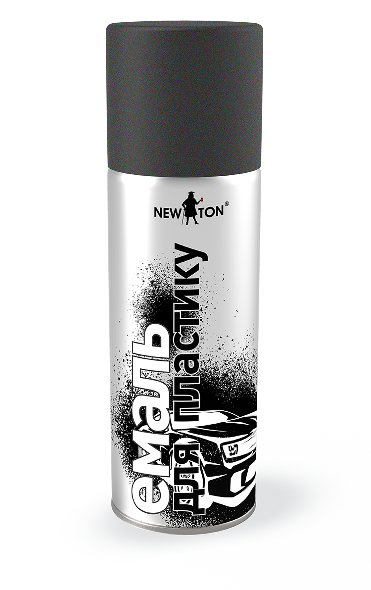 Емаль для пластику NewTon 9005 400 мл Чорний (19412)