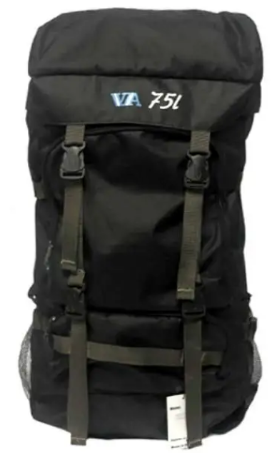 Рюкзак туристический VA T-07-9 походный для рыбалки 75 л Черным (01V7508) Рюкзак туристический VA T-07-9 походный для рыбалки 75 л Черным (01V7508)