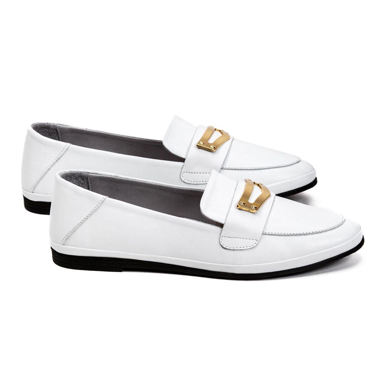 Лоферы Mario Muzi 1060 р. 38 Белый (11967247)