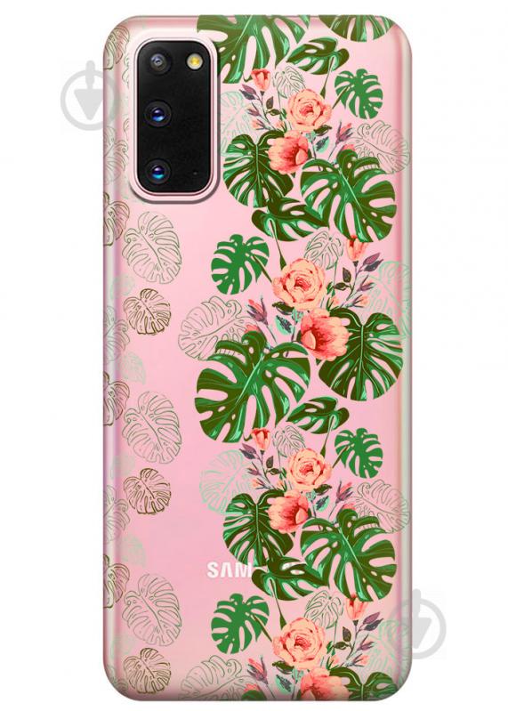Прозрачный силиконовый чехол iSwag для Samsung Galaxy S20 с рисунком - Тропические листья (M1043) Прозрачный силиконовый чехол iSwag для Samsung Galaxy S20 с рисунком - Тропические листья (M1043)