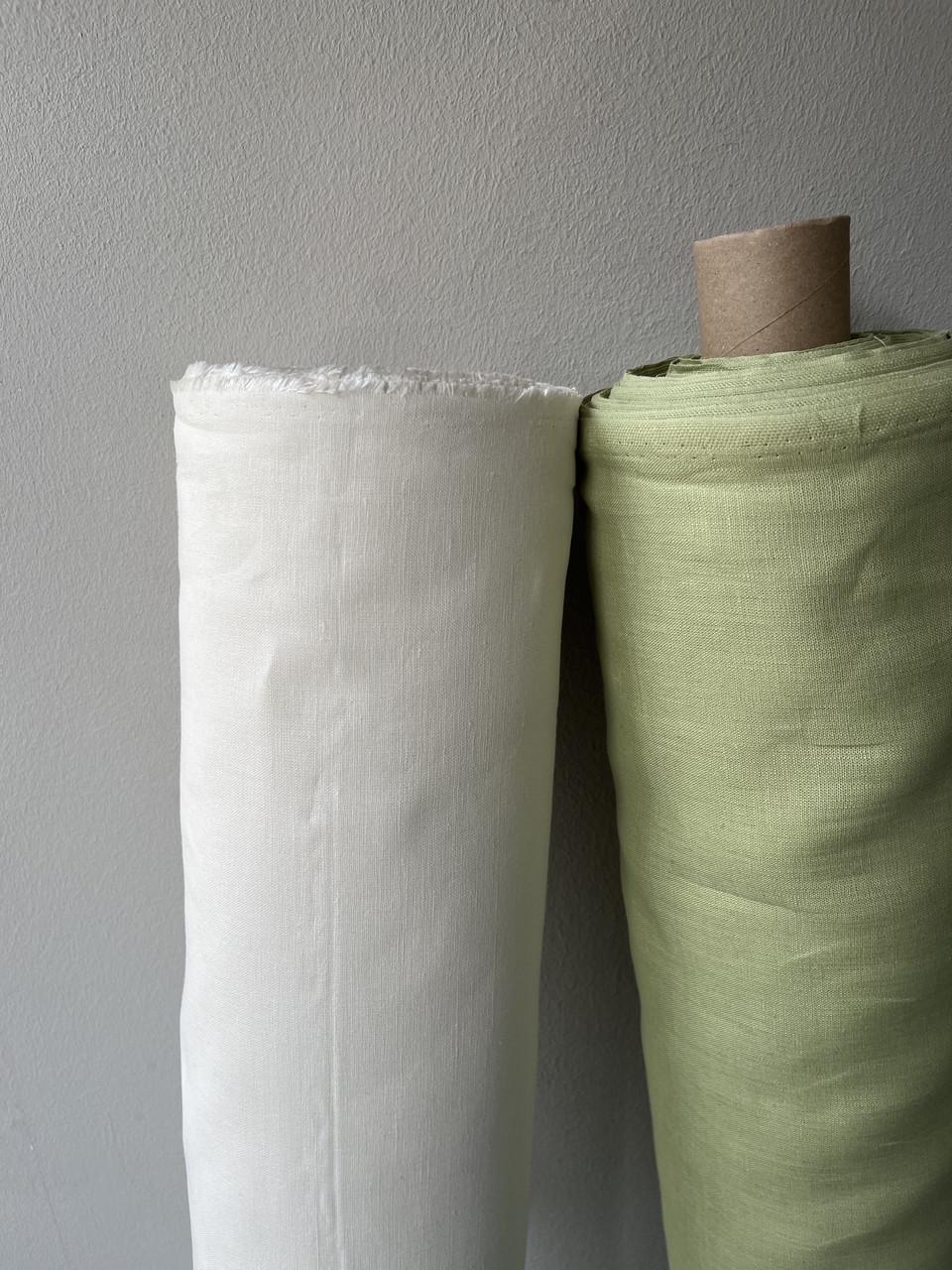 Тканина LINEN PLUS 52% льону та 48% бавовни 143 см 1403 Молочний - фото 3 Тканина LINEN PLUS 52% льону та 48% бавовни 143 см 1403 Молочний - фото 3