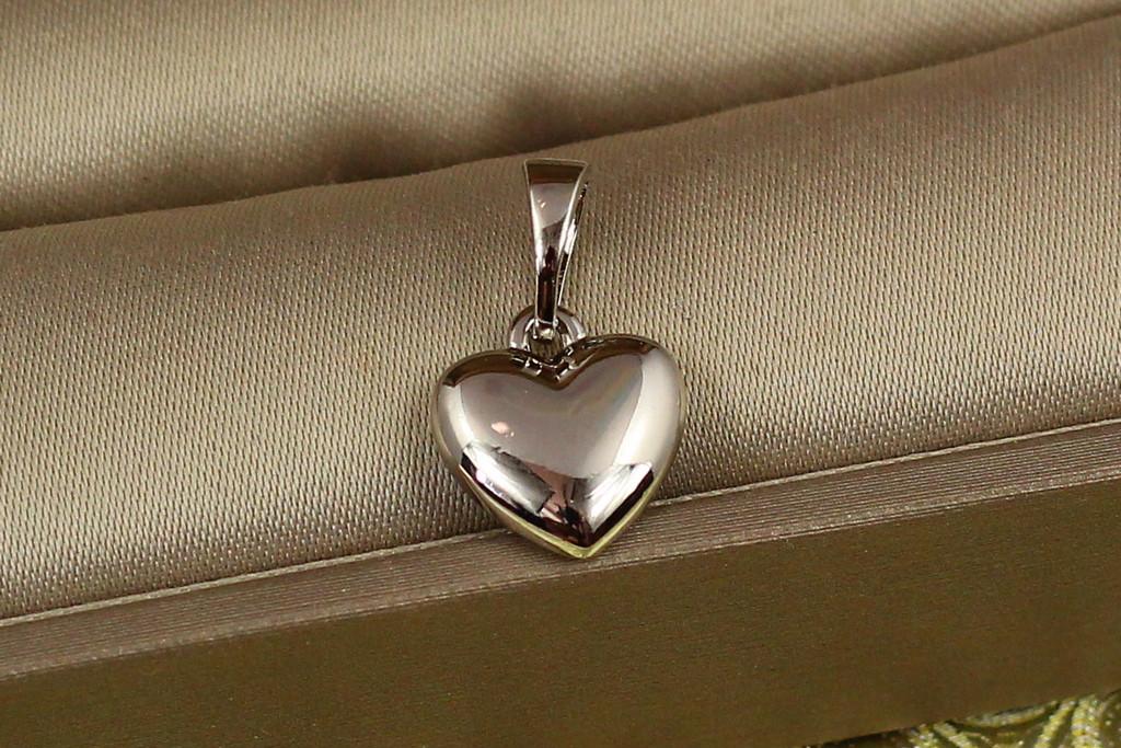 Кулон Xuping Jewelry Чисте серце 1,1 см Сріблястий