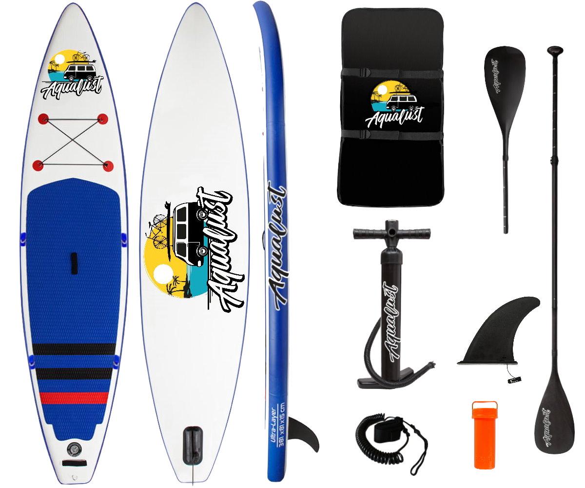 SUP-доска Кон-Тики Touring AquaLust 12,6 2 слоя 381 см Blue - фото 10