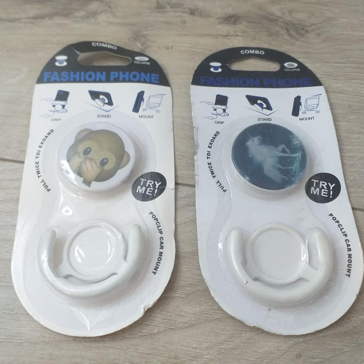 Попсокет держатель Fashion для 3D Combo 2 шт./1 уп. Белый (KG-10549) Попсокет держатель Fashion для 3D Combo 2 шт./1 уп. Белый (KG-10549)