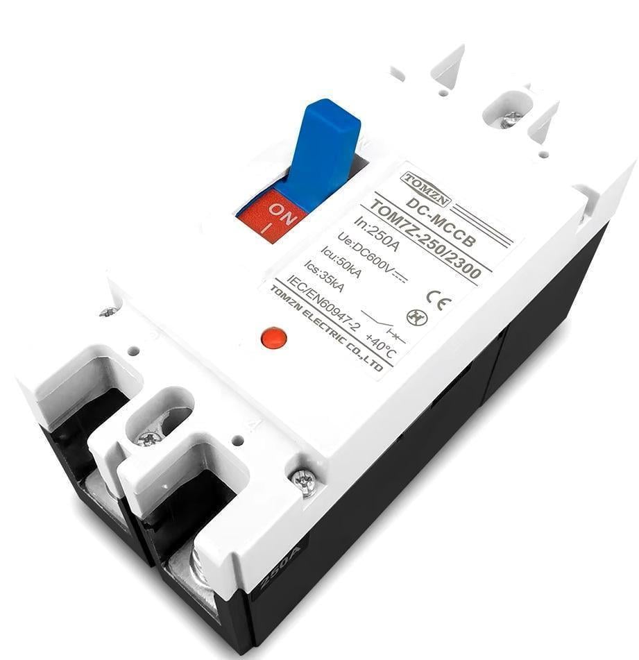Выключатель постоянного тока TOMZN двухполюсный автоматический DC 100 А крупно ный под болтовое подключение до 600 В (101658503)