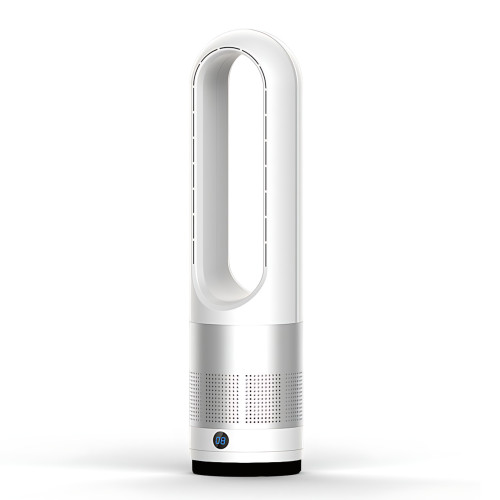 Вентилятор-обогреватель безлопастный Germatic AM-018JR 2в1 1200 Вт LED-дисплей/пульт ДУ/сенсорное управление/автоповорот 80° (M17380)