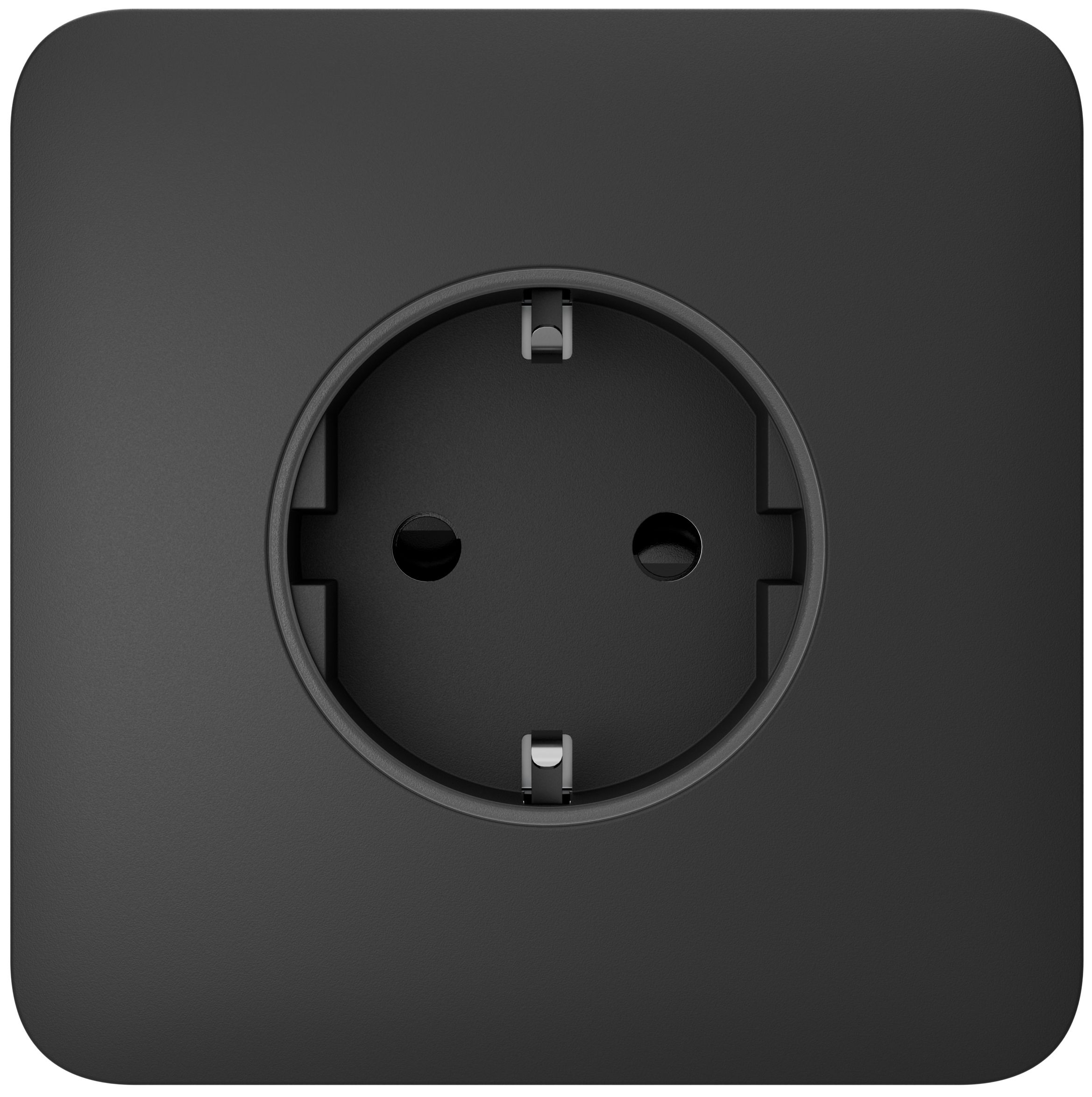Панель передняя для встроенной розетки Ajax SoloCover Basic Graphite (17180)