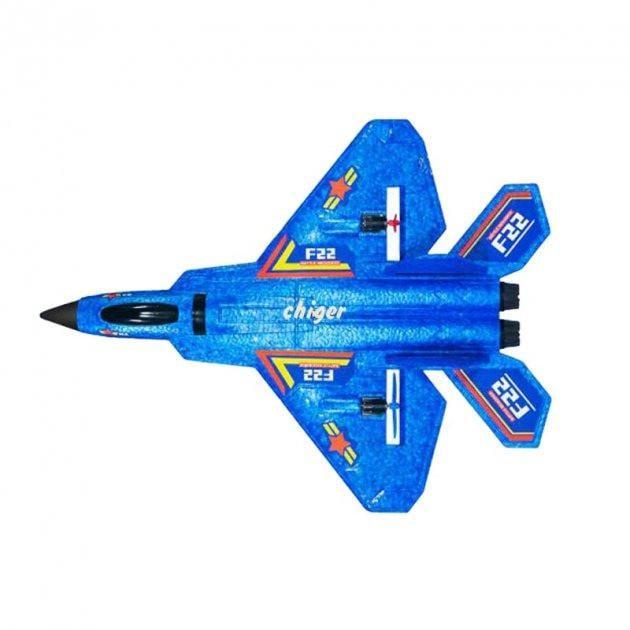 Игрушечный самолет F22 пенопластовый аккумуляторный для детей (HW32)
