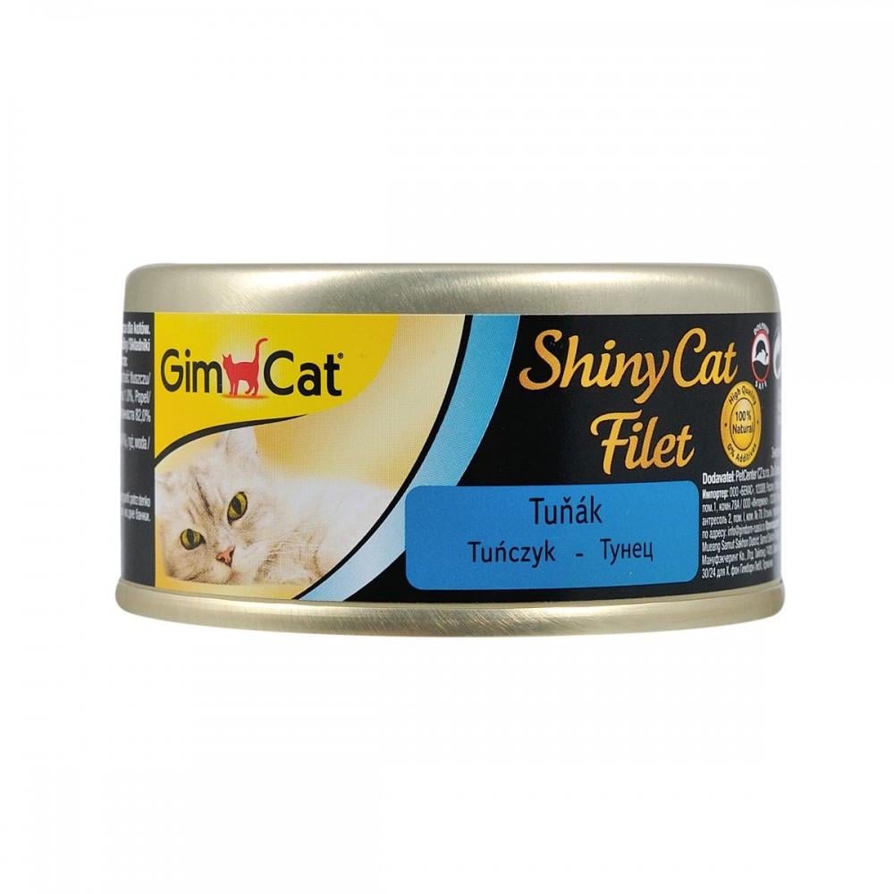 Вологий корм GimCat Shiny Cat Filet для котів тунець 70 г (G-413815/900)