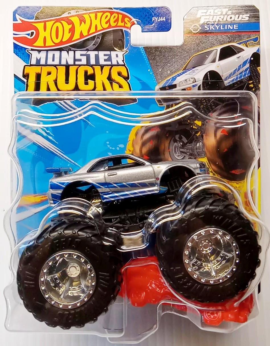 Игрушечный монстр трак Hot Wheels Nissan Skyline GT-R 2024 Monster Trucks Fast & Furious (HWC72)