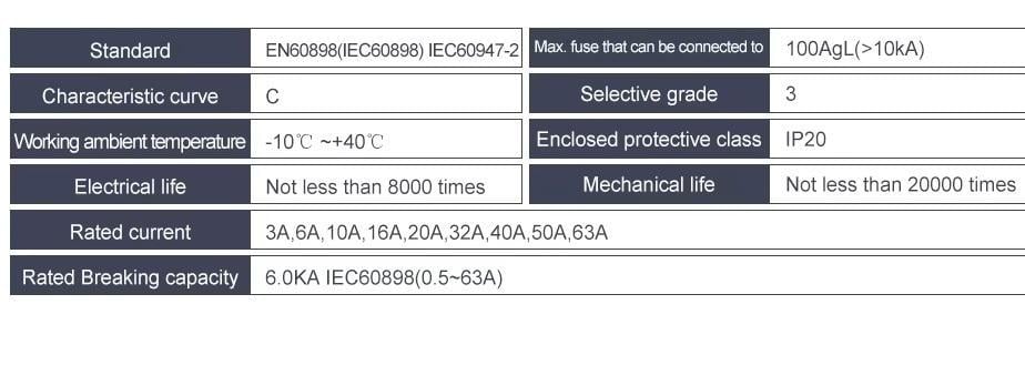 Вимикач постійного струму TOMZN 32 А двополюсний до 440V автоматичний для сонячних панелей/акумуляторів DC MCB TOB1Z-63 2P Icu=6kA (103154569) - фото 3 Вимикач постійного струму TOMZN 32 А двополюсний до 440V автоматичний для сонячних панелей/акумуляторів DC MCB TOB1Z-63 2P Icu=6kA (103154569) - фото 3