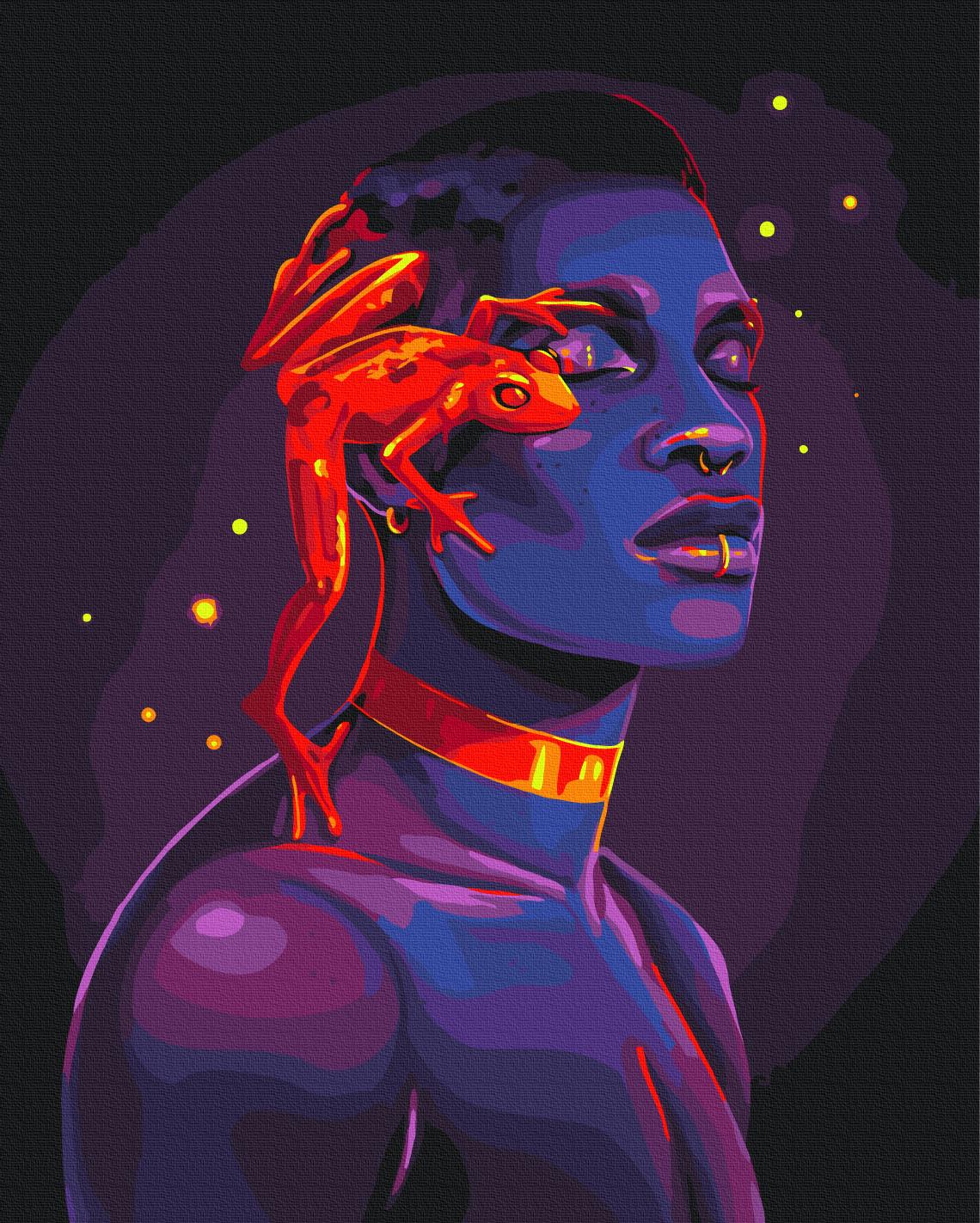 Картина по номерам Brushme Неоновая подруга 40x50 см (BS54463)