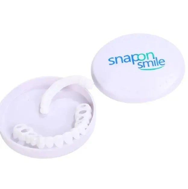 Виниры для зубов на верхнюю челюсть Snap On Smile для маскировки неровных зубов и скрывания их отсутствия (opt-104799)