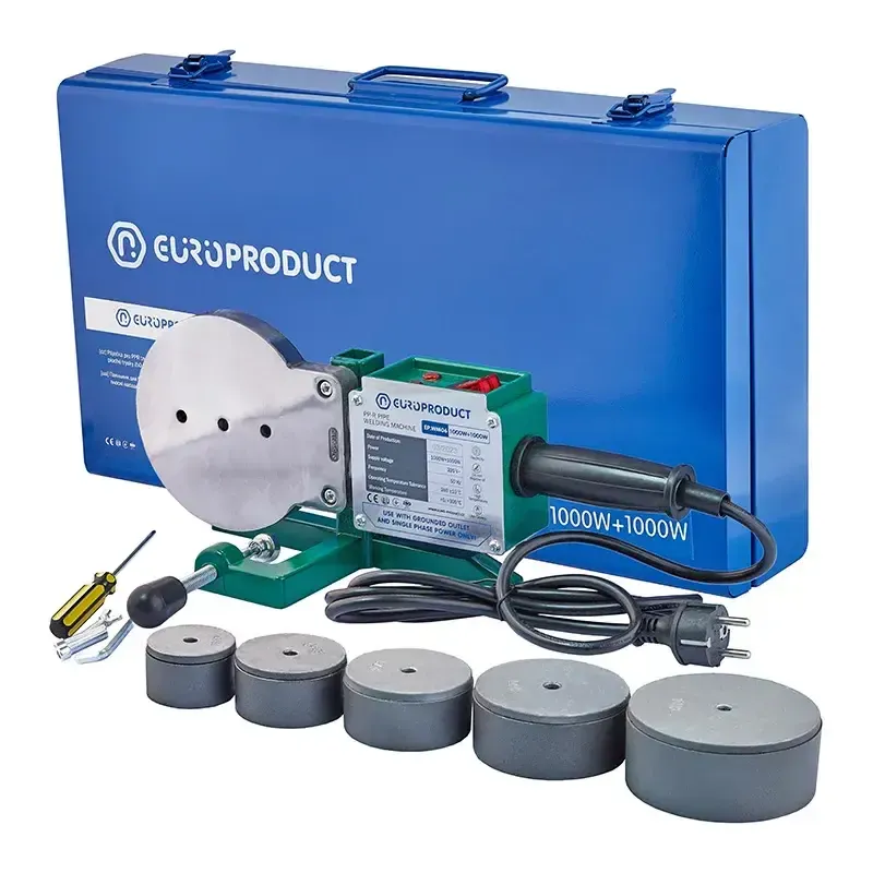 Паяльник Europroduct EP.WM06 для PPR труб плоские насадки 50/110 мм