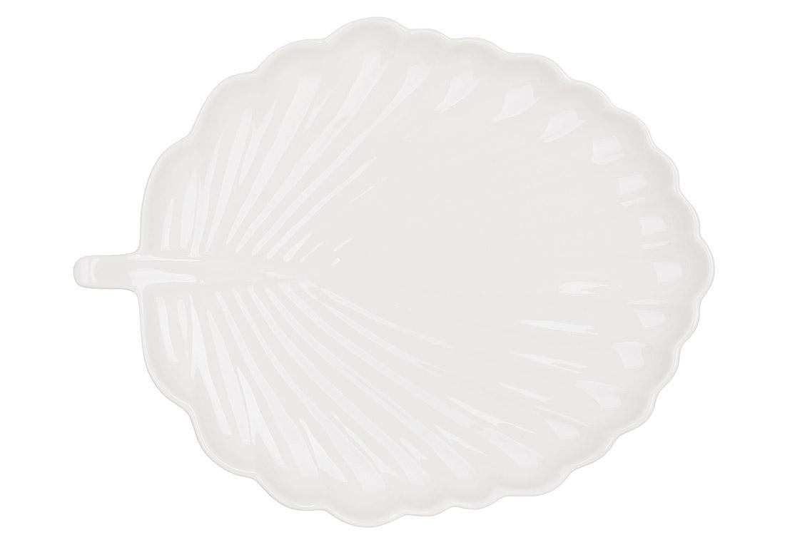 Набор блюд фарфоровых сервировочных Лист 36x28,3x3,5 см 2 шт. Белый (988-449) - фото 1 Набор блюд фарфоровых сервировочных Лист 36x28,3x3,5 см 2 шт. Белый (988-449) - фото 1