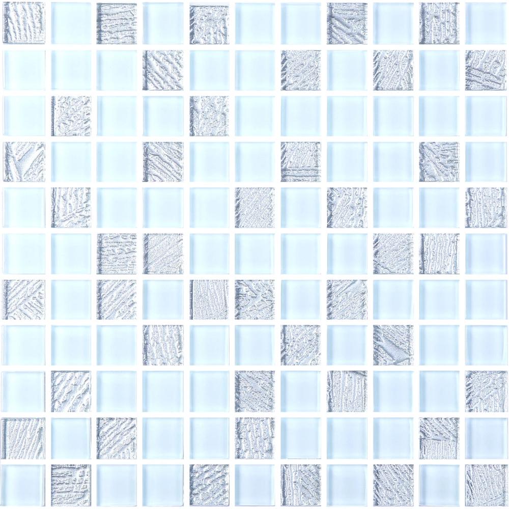 Керамическая мозаика Kotto Ceramica GM 8015 C2 300x300x8 мм/25x25 мм Silver S5/White