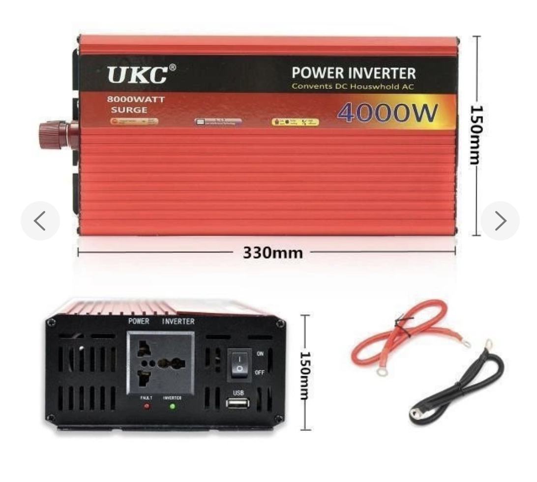 Автомобильный инвертор Power Inverter 4000 Вт 12 В 220 В модифицированная синусоида (565567754000) - фото 5 Автомобильный инвертор Power Inverter 4000 Вт 12 В 220 В модифицированная синусоида (565567754000) - фото 5