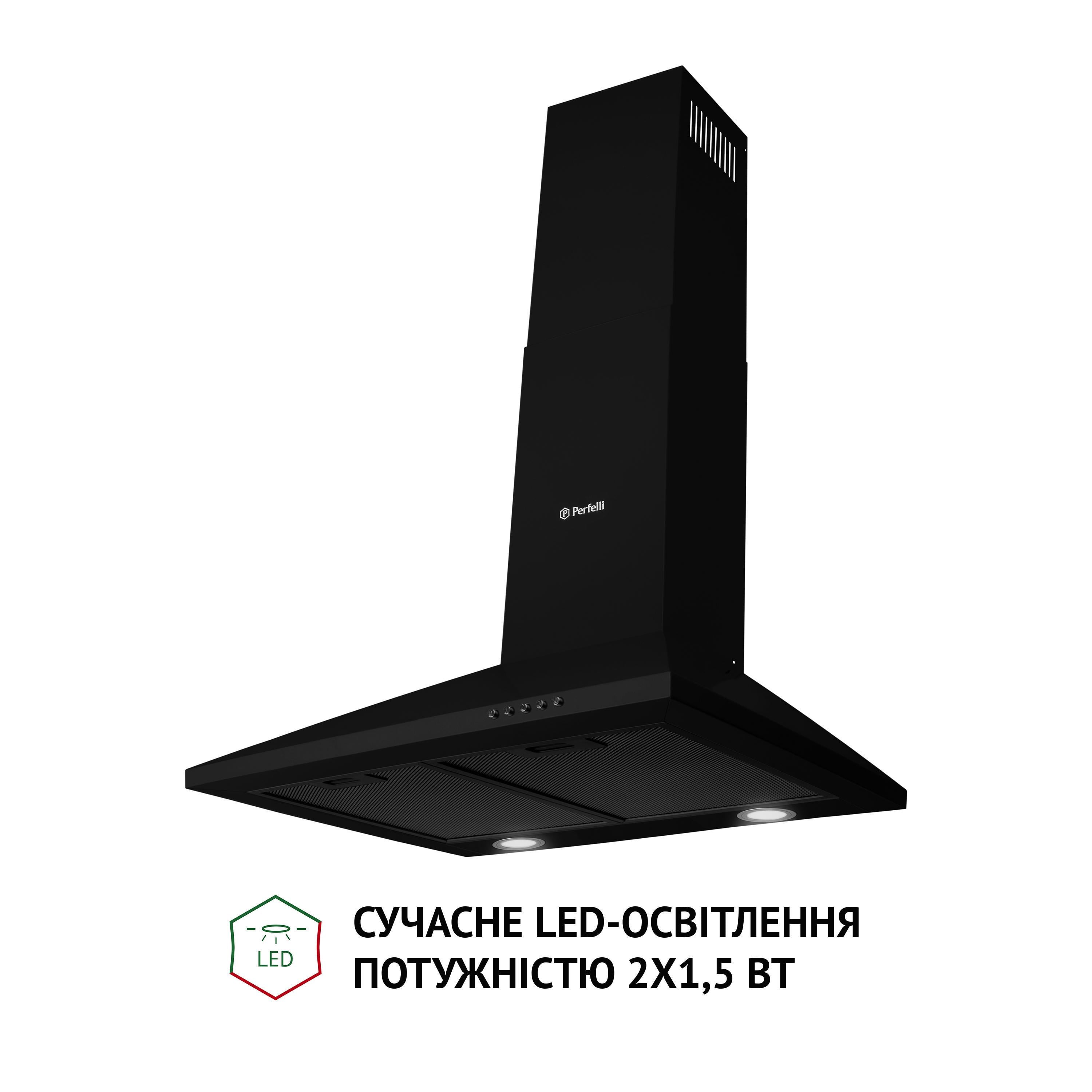 Витяжка Perfelli K 6610 BL 1000 LED - фото 3