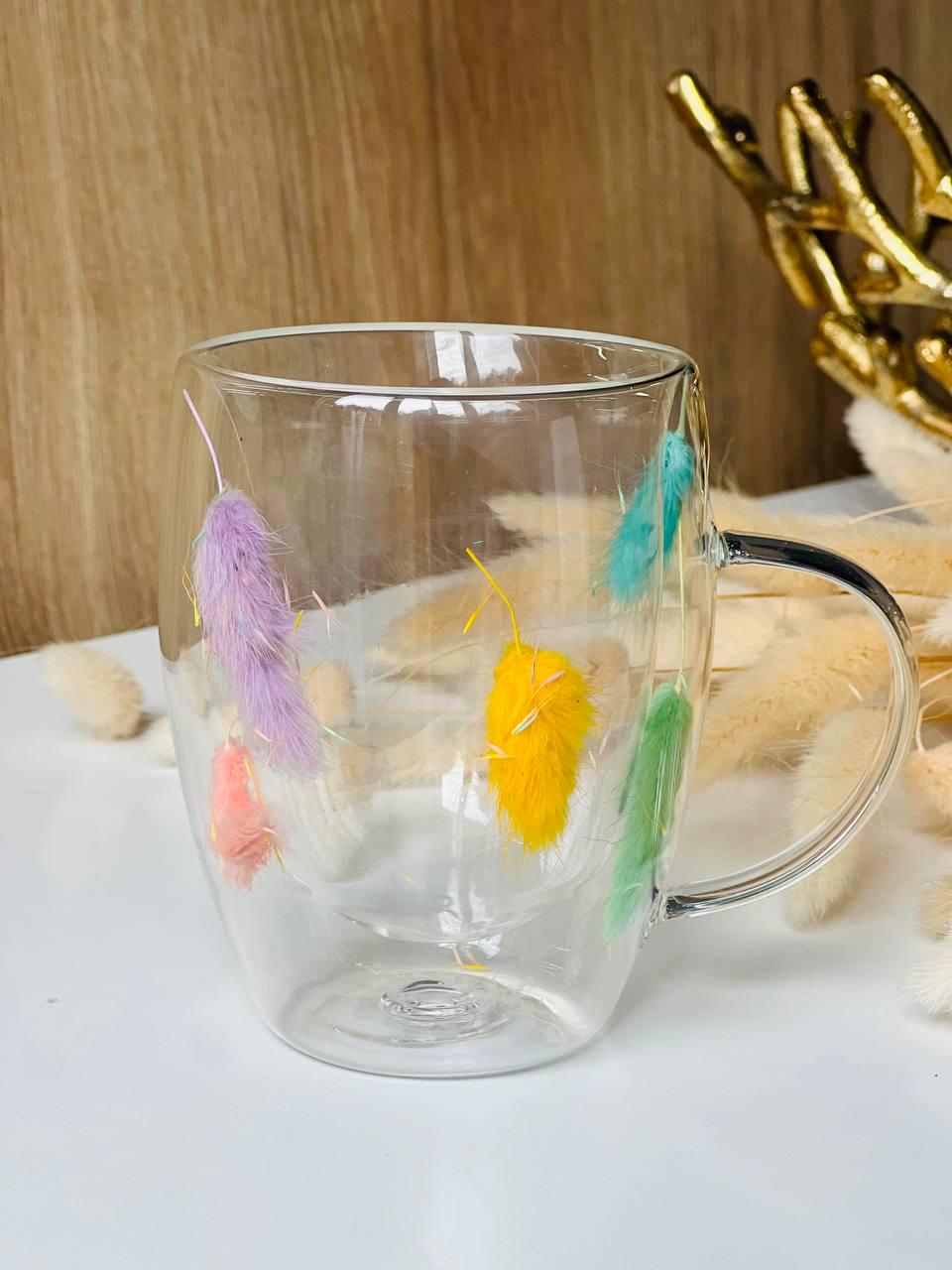 Чашка з подвійним дном Легка доля 350 мл Прозорий (8030-505)