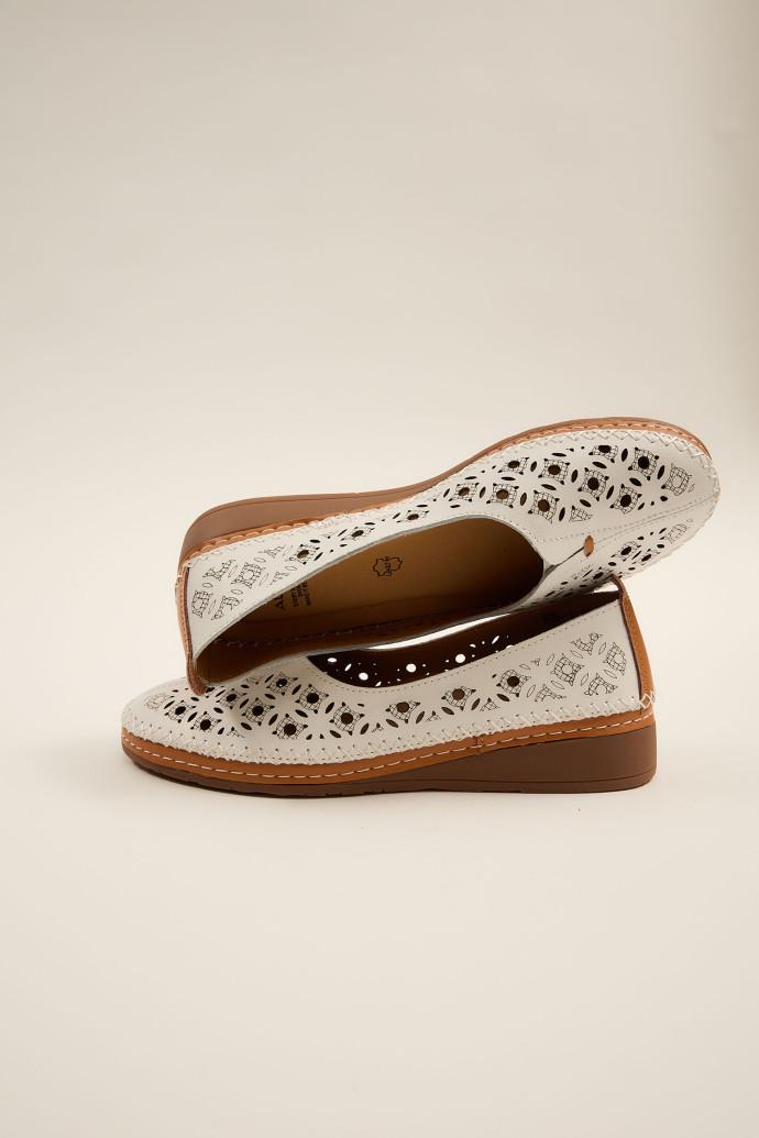 Балетки ALLSY кожаные р. 41 Белый (196811) - фото 3 Балетки ALLSY кожаные р. 41 Белый (196811) - фото 3