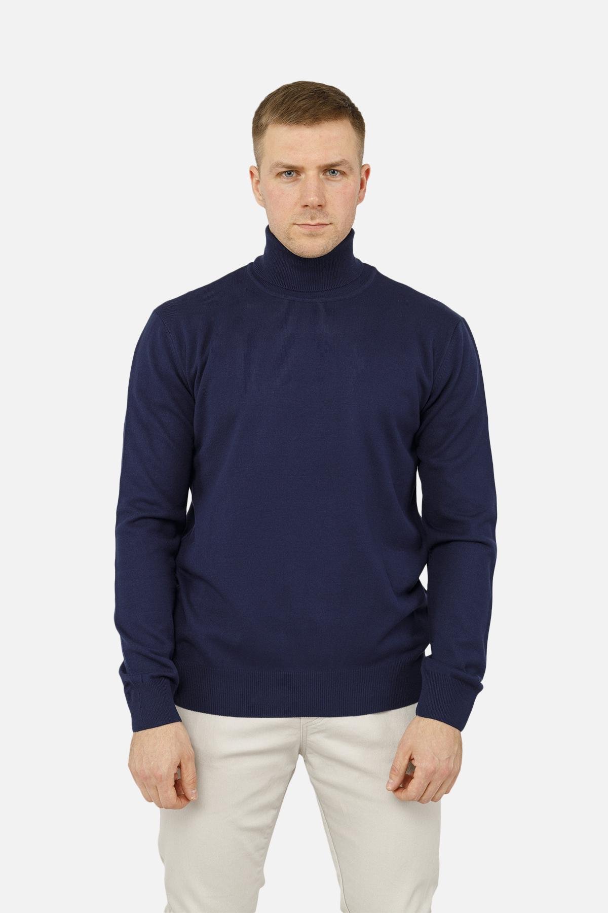 Гольф мужской ЦБ-00260685 р. 46 Темно-синий (SKT001023021) - фото 1 Гольф мужской ЦБ-00260685 р. 46 Темно-синий (SKT001023021) - фото 1