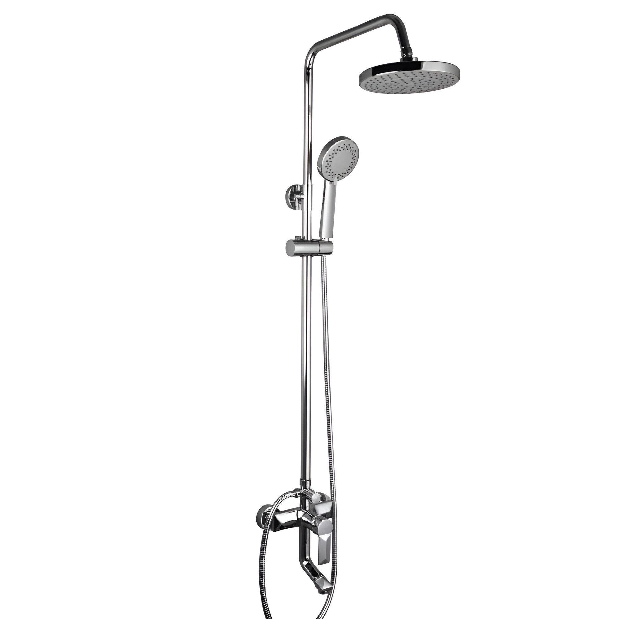 Душова система Frap F2418 з верхнім душем 4 режими Хром (SQ-1033767)