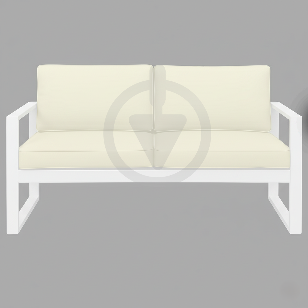 Диван металевий AVVS tech Бостон вуличний лофт з підлокітниками рогожка 160 см Бежевий/Білий (30067119) - фото 2 Диван металевий AVVS tech Бостон вуличний лофт з підлокітниками рогожка 160 см Бежевий/Білий (30067119) - фото 2