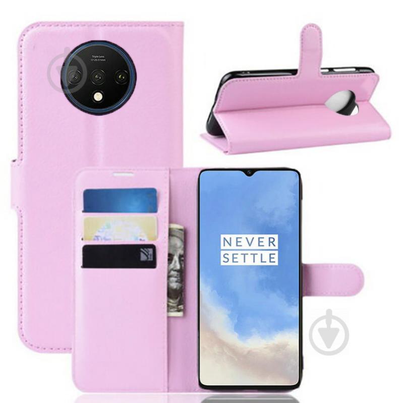 Чехол-книжка Litchie Wallet для OnePlus 7T Pink (hub_YvMS41848) - фото 2