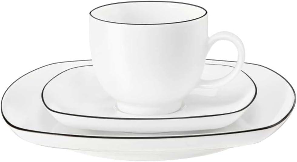 Кофейный сервиз Seltmann Weiden Black Line Lido из 18 предметов (SW-4052212088266) - фото 2 Кофейный сервиз Seltmann Weiden Black Line Lido из 18 предметов (SW-4052212088266) - фото 2