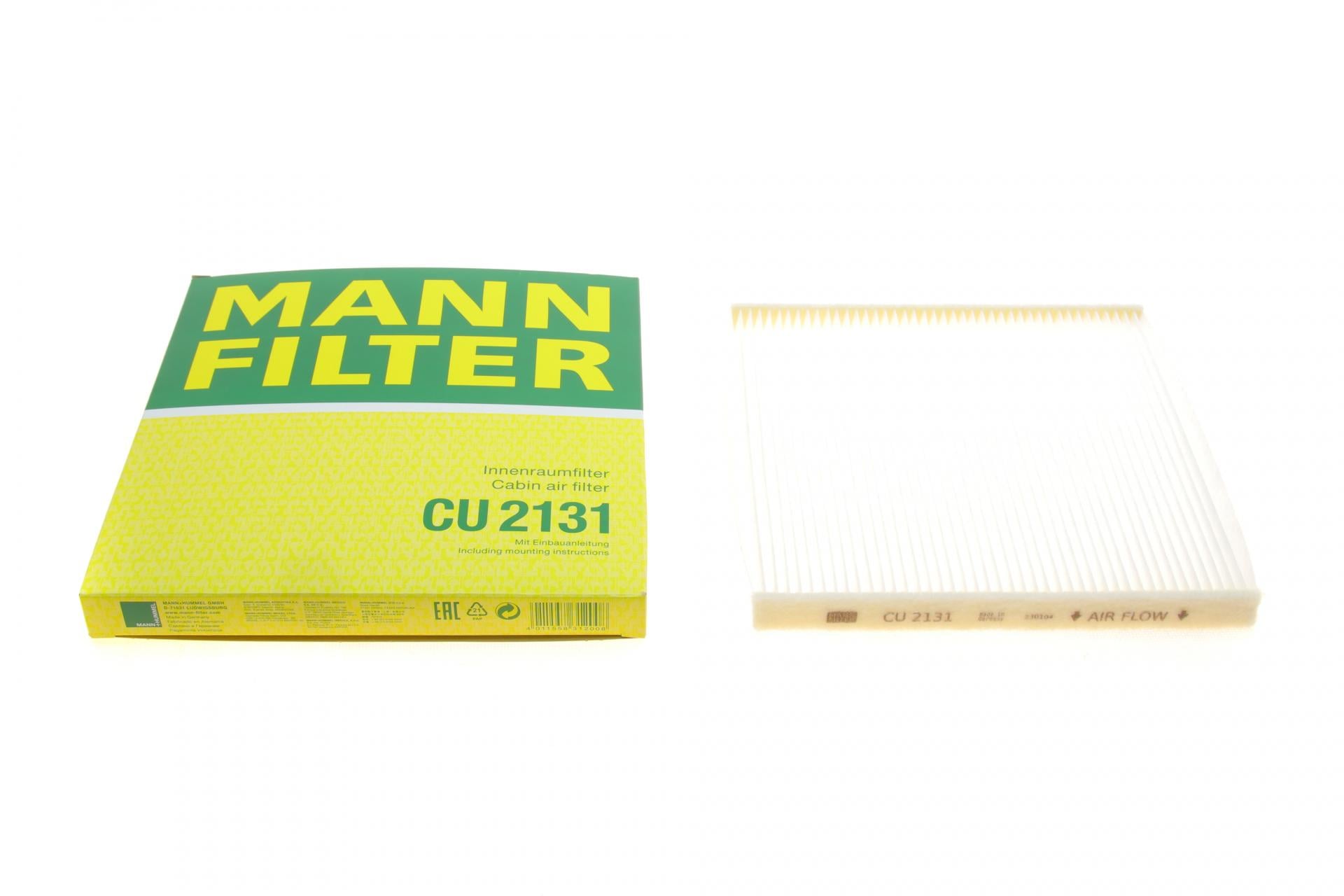 Фильтр салона Mann-Filter для Toyota LAnd Cruiser 03-/Camry 00-05/Prius 00-/Lexus GX 01-/RX/Subaru Legacy 03-15 (CU 2131) Фильтр салона Mann-Filter для Toyota LAnd Cruiser 03-/Camry 00-05/Prius 00-/Lexus GX 01-/RX/Subaru Legacy 03-15 (CU 2131)