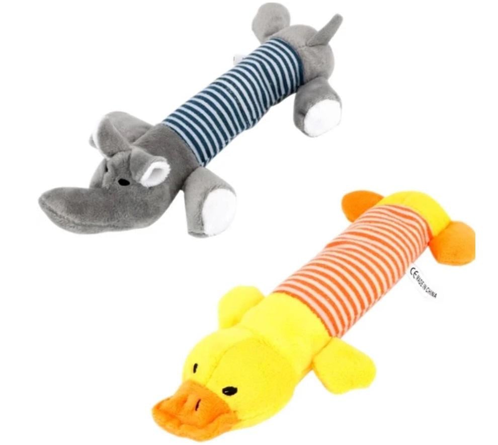 М'які іграшки Слон та каченя для собак та цуценят всіх порід
